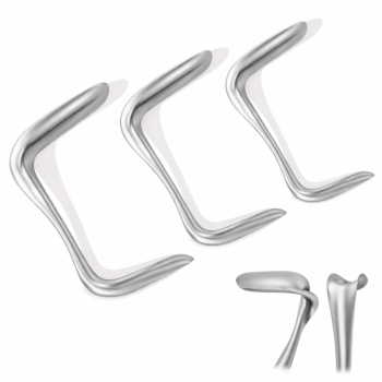 3 Pcs Sims Vaginal Speculum Double-Ended Set, Small, Medium, & Large OBGYN Instruments