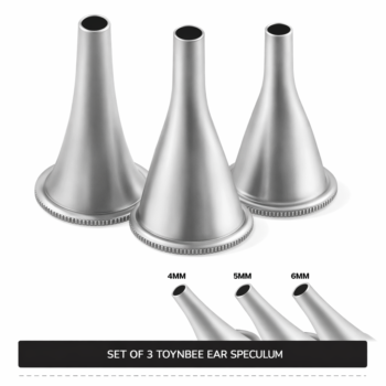 3 Pcs Toynbee Ear Specula Set Small, Medium, & Large ENT Diagnostic Speculum Surgical Instruments