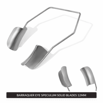 Barraquer Eye Speculum Medium With Two Solid Blades 12mm Ophthalmic Surgical Instruments