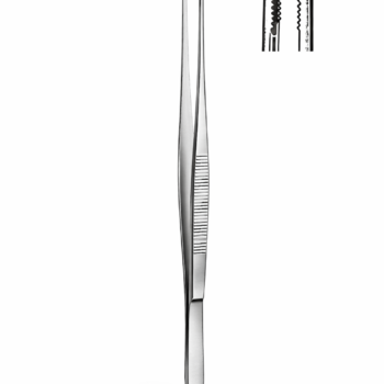 Brown Tissue Forceps 8X8 Teeth Side Grasping 6.00″