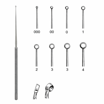 Buck Ear Curette Blunt Straight #0