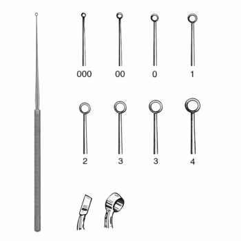 Buck Ear Curette Blunt Straight #000