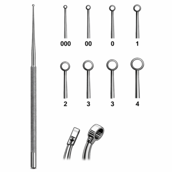 Buck Ear Curette Blunt Straight #1