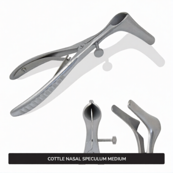 Cottle Septum Speculum Medium 6″ (15.2 cm), With Set Screw, Narrow 50mm Long Blades