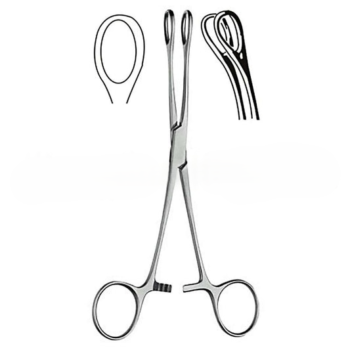 Foerster Sponge Forceps Smooth Curved 7.00″