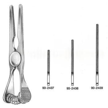Glover Bulldog Clamp, With Spring Tension Adjusting Screw, Straight, 7cm With 2 cm Jaws