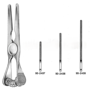 Glover Bulldog Clamp, With Spring Tension Adjusting Screw, Straight, 8 cm With 2.5cm Jaws