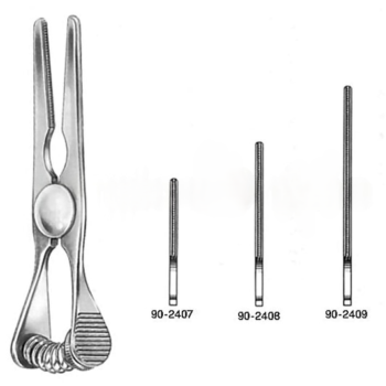 Glover Bulldog Clamp, With Spring Tension Adjusting Screw, Straight, 9 With 4cm Jaws