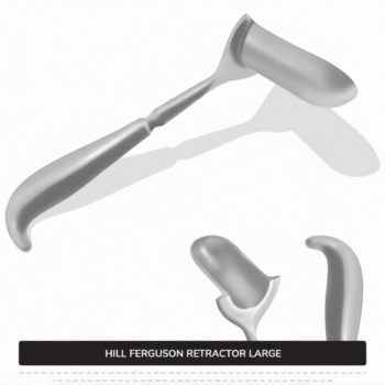 Hill Ferguson Rectal Retractor Large 8 34″ (22.2cm) Long, 1 15″ (3 cm) X 3″ (7.6 cm) Blades Surgical Veterinary