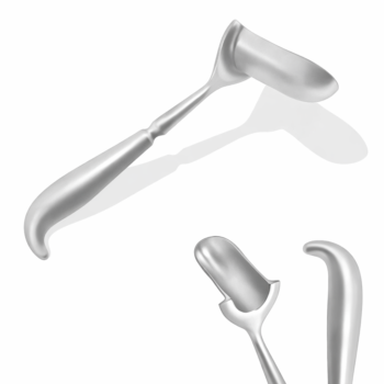 Hill Ferguson Rectal Retractor Small 8 12″ (21.6cm) Long, 78″ (2.2 cm) X 2 12″ (6.4 cm) Blades Surgical Veterinary