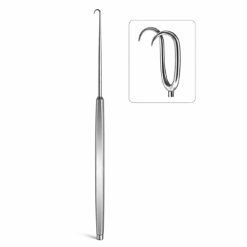 Joseph Skin Hook Single Ended Sharp 2 Prong 10mm 6.25″