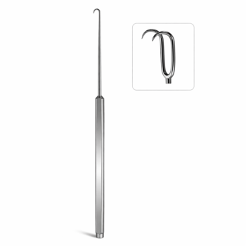 Joseph Skin Hook Single Ended Sharp 2 Prong 7mm 6.25″