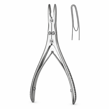 Kleinert-Kutz Rongeur Slightly Curved 2mm X 13mm Bite 6.00″