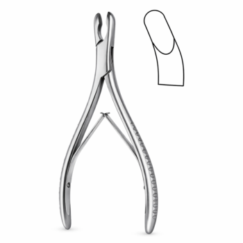 Luer Rongeur 8mm X10 mm Curved 7.00″