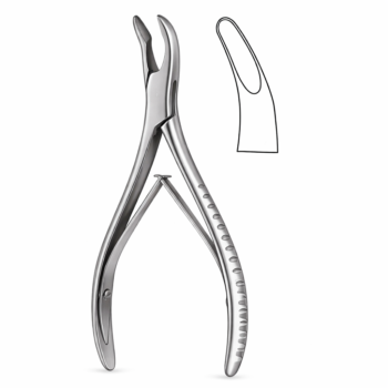 Mead Rongeur, Slightly Angled Jaws, 4X13mm Bite 6.50″