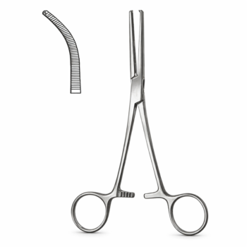 Rochester Ochsner Forceps, 1 X 2 Teeth Curved 8.00″