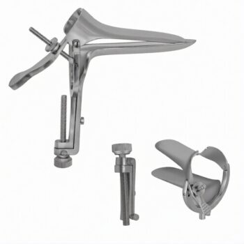 Sakurai Vaginal Speculum Medium with 2 Opposite Sides Screws Surgical OBGYN Instruments