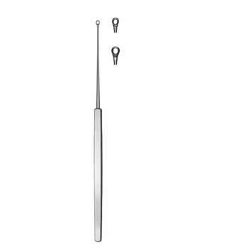 Shapleigh Ear Curette 6″ (15.2 cm), Large Size, Serrated Loop