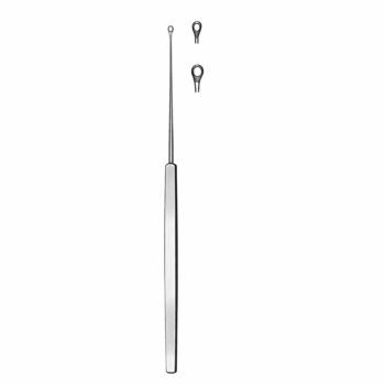 Shapleigh Ear Curette 6″ (15.2 cm), Small Size, Serrated Loop