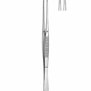 Splinter Forceps 4.50″ Fine Point Straight Serrated Tips