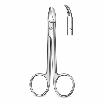 Wire Cutting Scissors Curved 4.50″