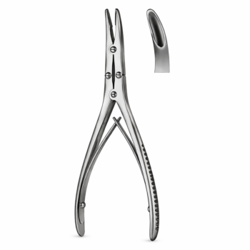 Zaufal-Jansen Rongeur 5mm X 15mm, Slightly Curved, Bite 7.00″